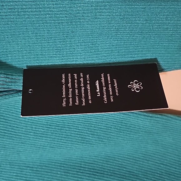 LA RAMBLA Green sweater size M - Picture 3 of 4